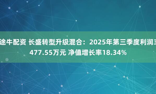 途牛配资 长盛转型升级混合：2025年第三季度利润3477.55万元 净值增长率18.34%